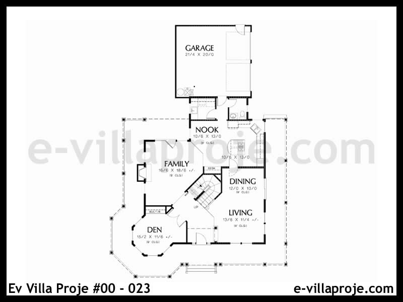 Ev Villa Proje #00 – 023 Ev Villa Projesi Model Detayları