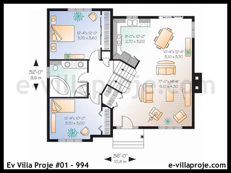 Ev Villa Proje #01 – 994 Ev Villa Projesi Model Detayları