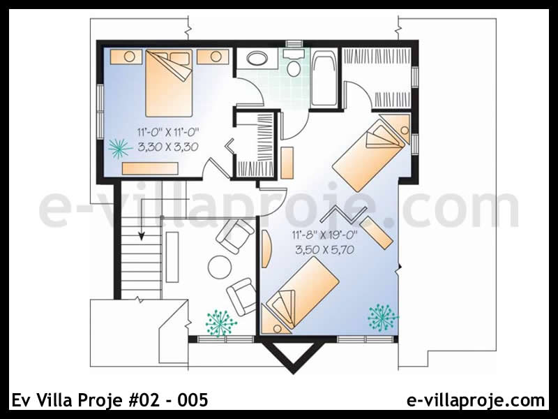 Ev Villa Proje #02 – 005 Ev Villa Projesi Model Detayları