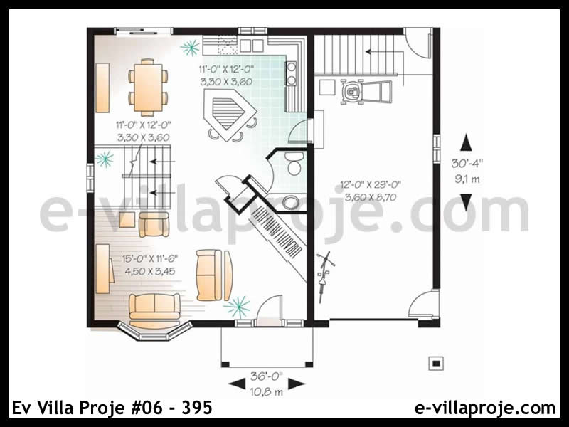 Ev Villa Proje #06 – 395 Ev Villa Projesi Model Detayları