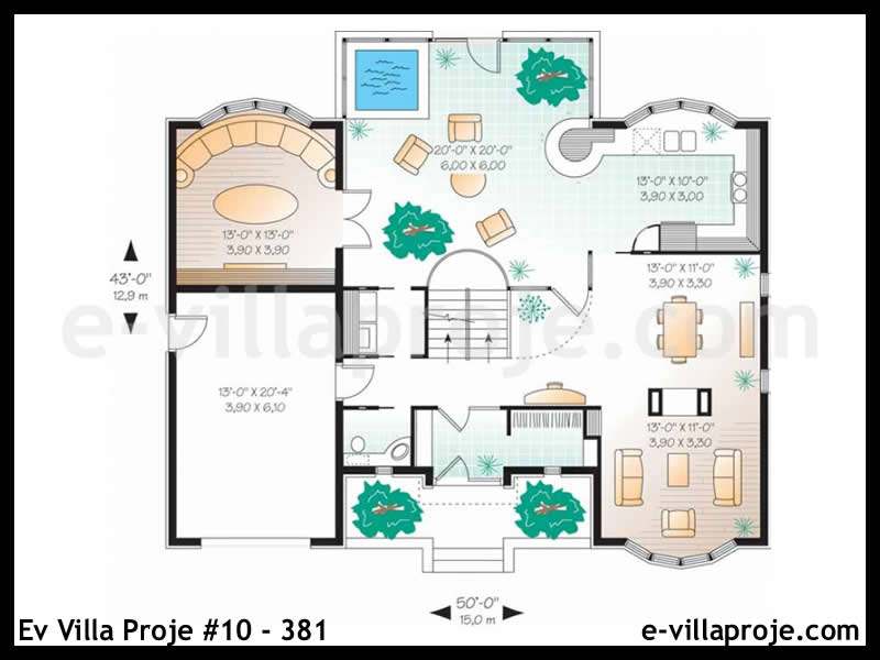 Ev Villa Proje #10 – 381 Ev Villa Projesi Model Detayları