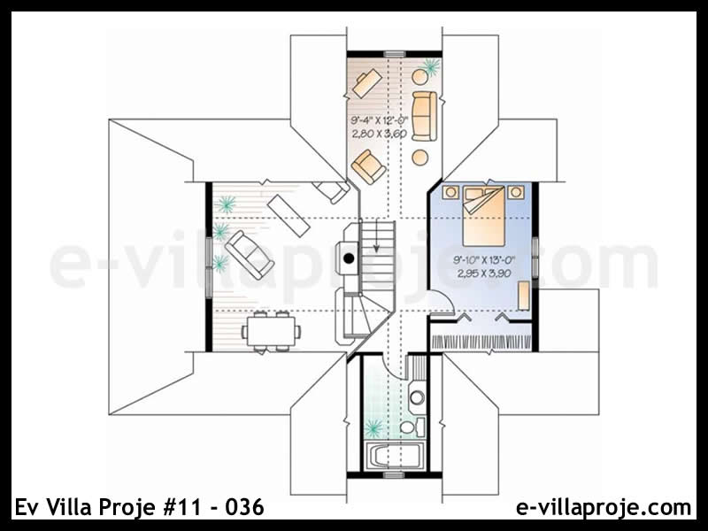 Ev Villa Proje #11 – 036 Ev Villa Projesi Model Detayları