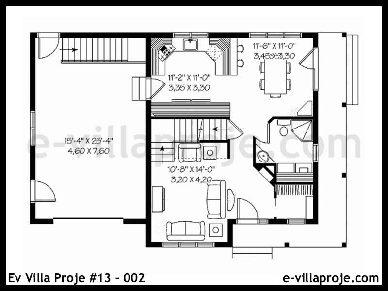 Ev Villa Proje #13 – 002 Ev Villa Projesi Model Detayları