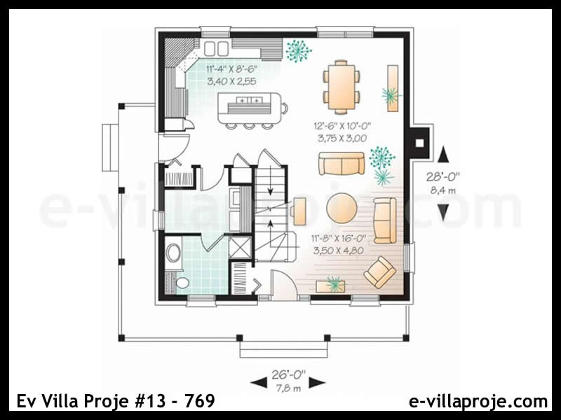 Ev Villa Proje #13 – 769 Ev Villa Projesi Model Detayları