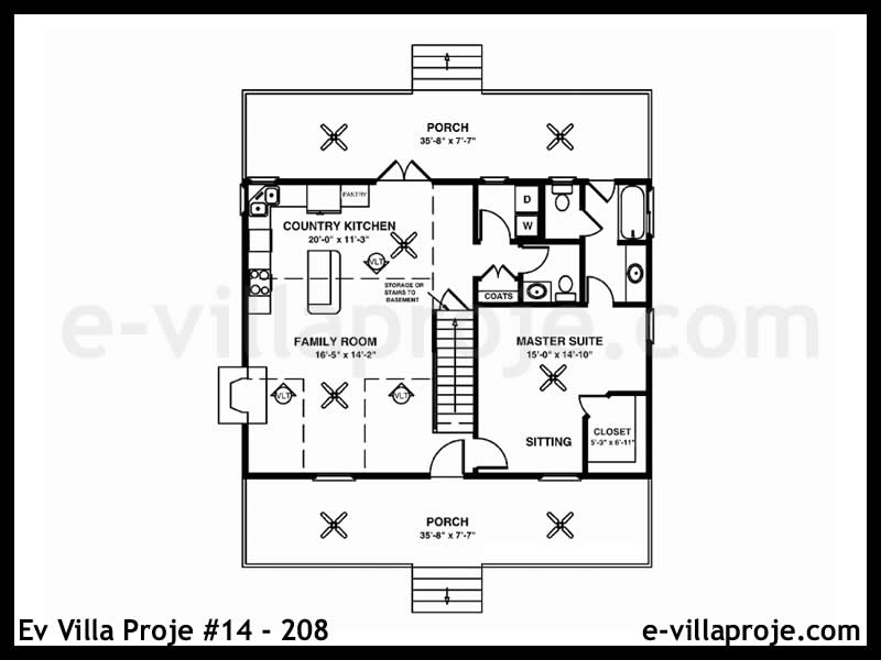 Ev Villa Proje #14 – 208 Ev Villa Projesi Model Detayları