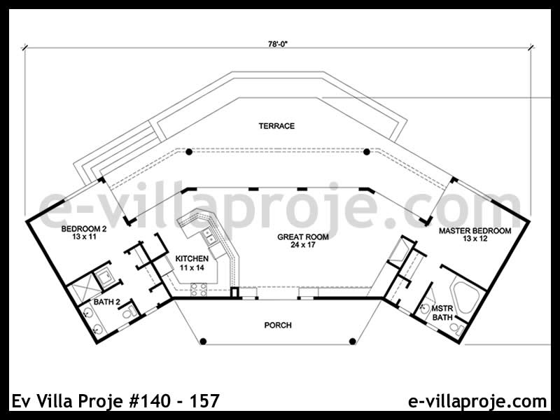 Ev Villa Proje #140 – 157 Ev Villa Projesi Model Detayları