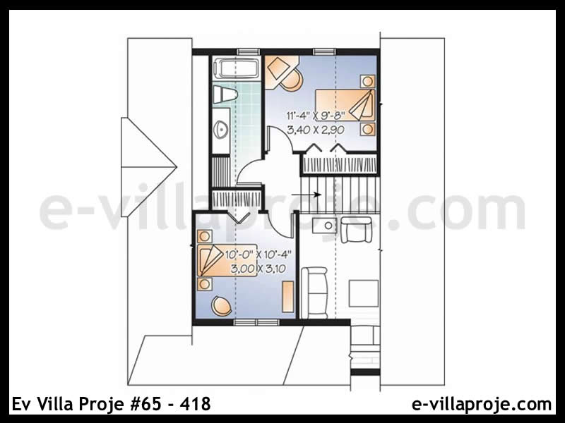 Ev Villa Proje #65 – 418 Ev Villa Projesi Model Detayları