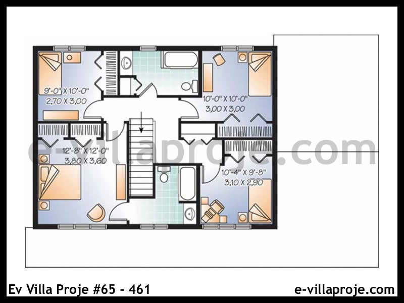 Ev Villa Proje #65 – 461 Ev Villa Projesi Model Detayları