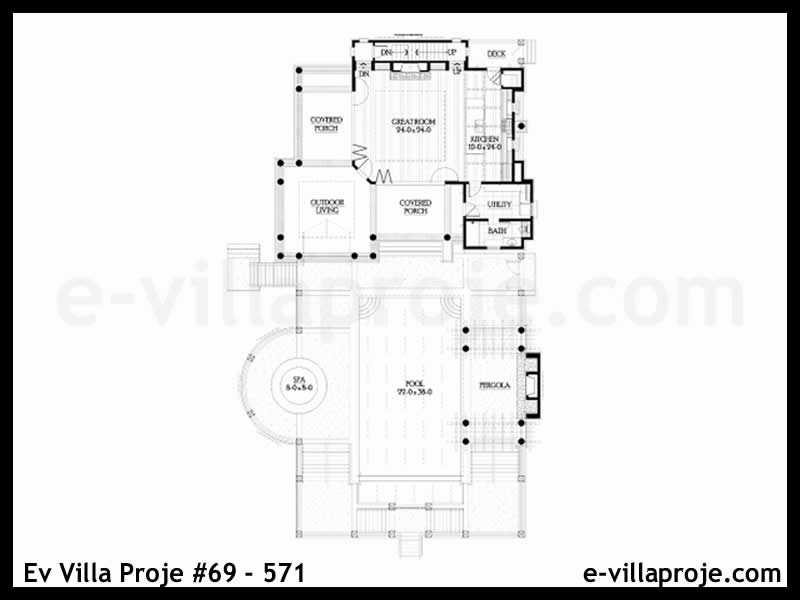 Ev Villa Proje #69 – 571 Ev Villa Projesi Model Detayları