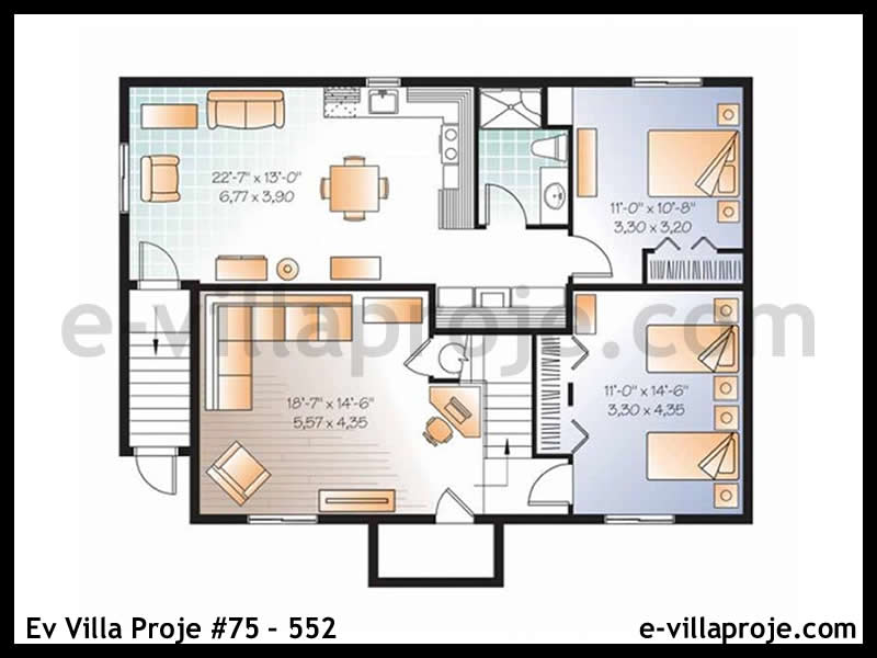 Ev Villa Proje #75 – 552 Ev Villa Projesi Model Detayları