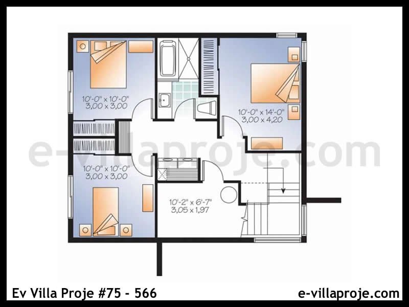 Ev Villa Proje #75 – 566 Ev Villa Projesi Model Detayları