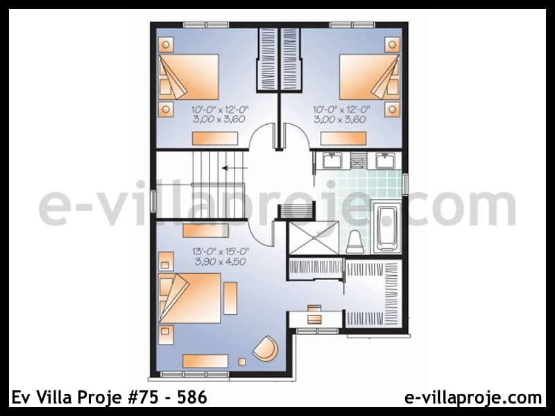 Ev Villa Proje #75 – 586 Ev Villa Projesi Model Detayları