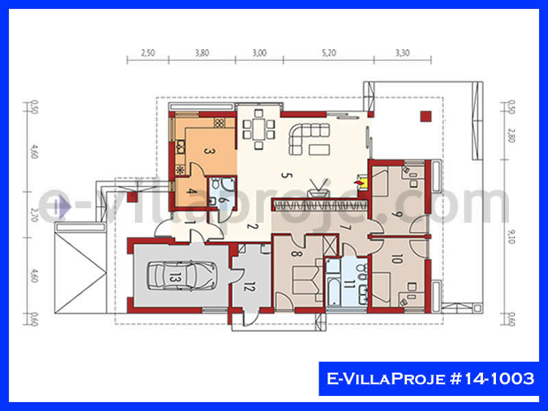 Ev Villa Proje #14 – 1003 Ev Villa Projesi Model Detayları