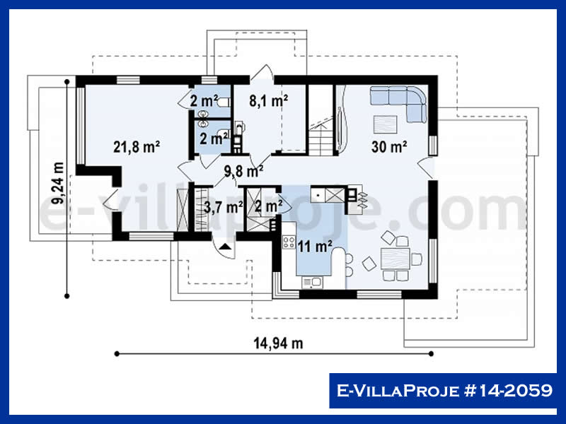 E-VillaProje #14-2059 Ev Villa Projesi Model Detayları