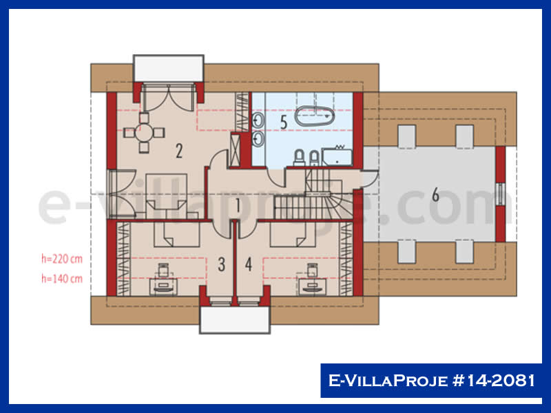 E-VillaProje #14-2081 Ev Villa Projesi Model Detayları